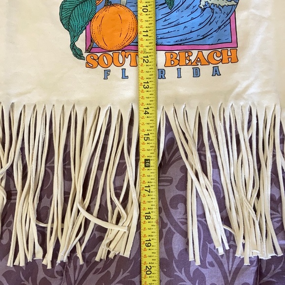 South Beach 🏖 Fringe Sleeveless Top - Picture 6 of 6
